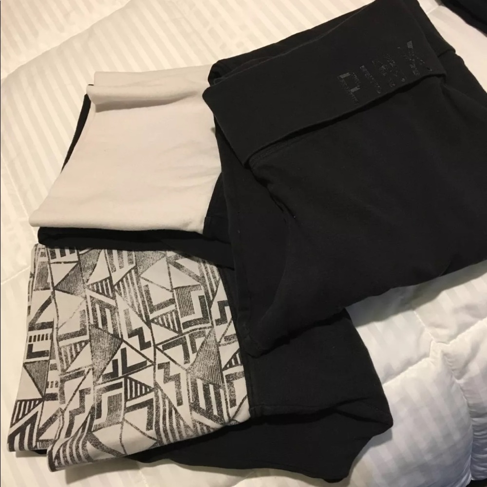 3 pairs of PINK leggings MEDIUM